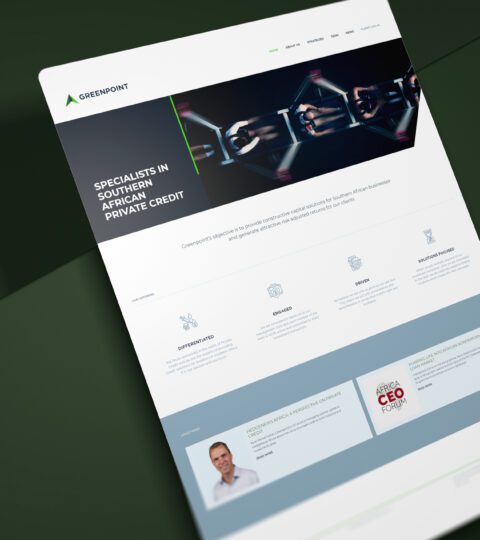 Greenpoint Capital - Financial services home page design